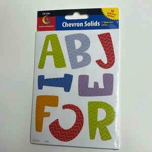 Creative Teaching Press chevron solids 2” uppercase letters